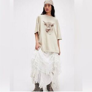 We The Free Farm Friends Highland Cow Tee Small